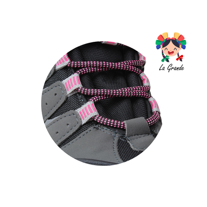 1958 DISCOVERY Gris Rosa Textil Bota Industrial con Casco de Poliamida para Dama