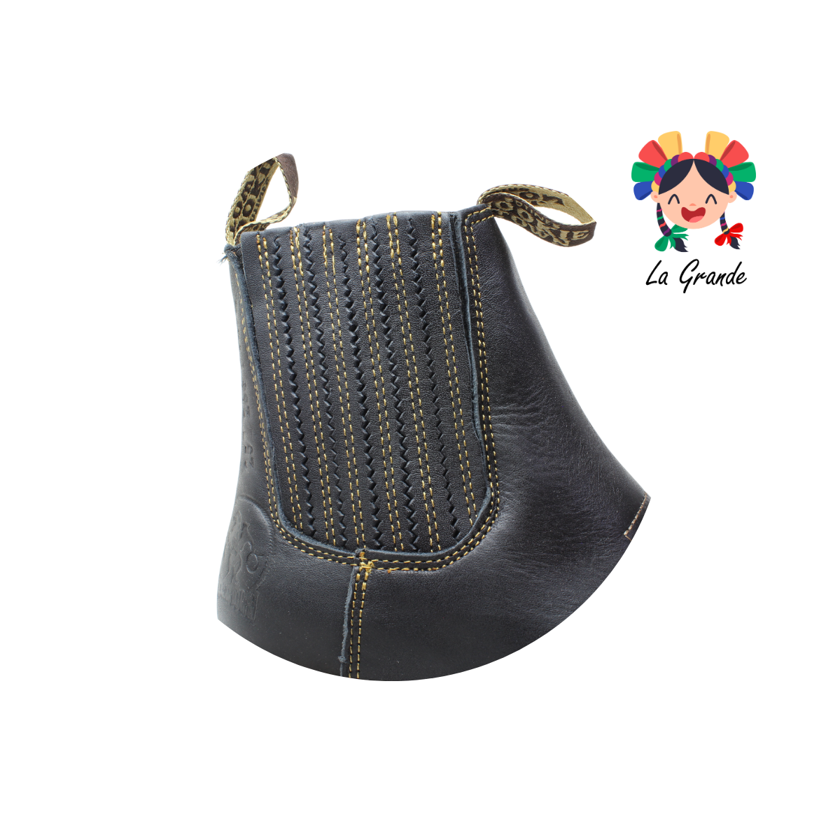 266 NOOKIE TOWN Negro Grasso Piel Botin Vaquero para Caballero