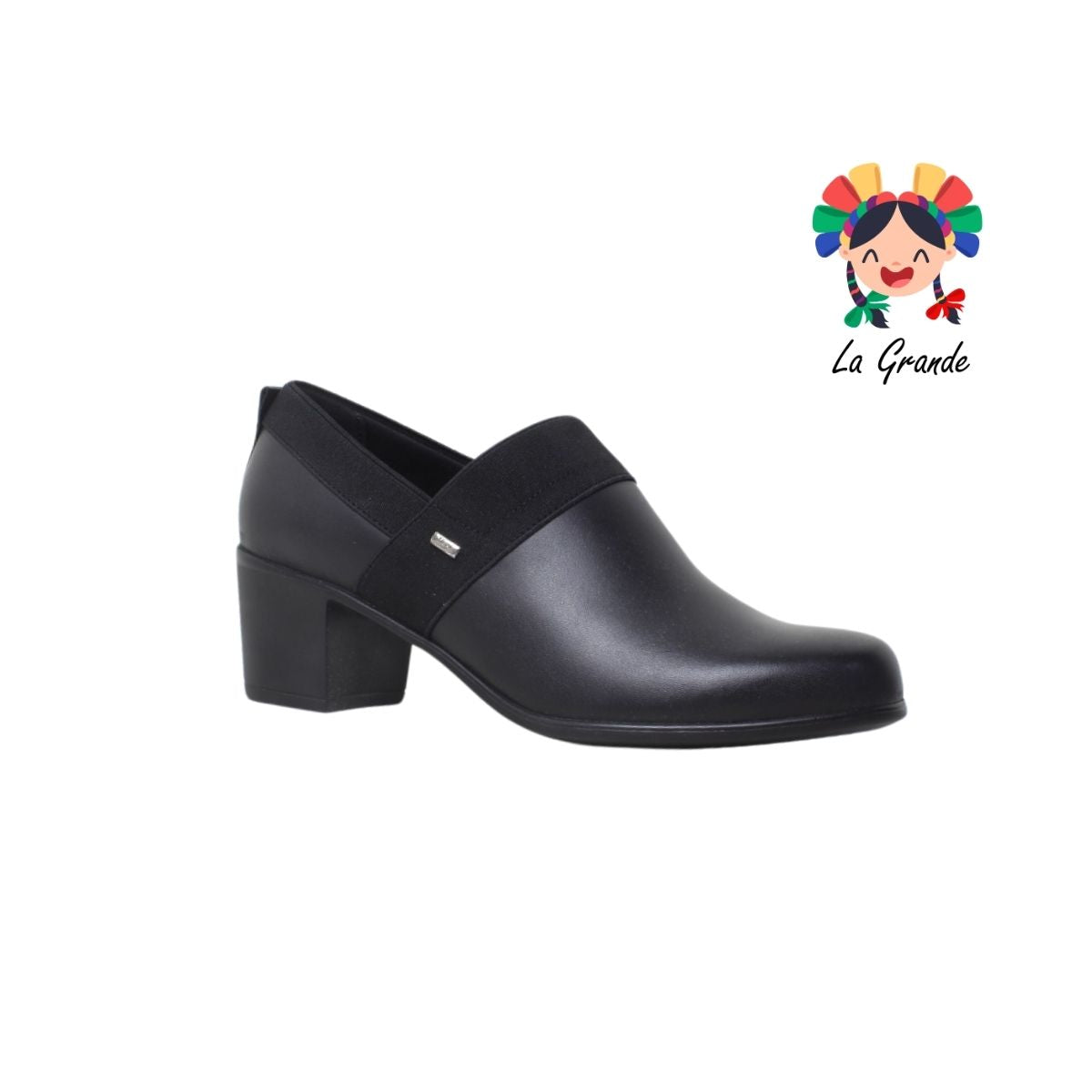 110402 FLEXI Negro Piel Botín para Dama