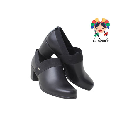 110402 FLEXI Negro Piel Botín para Dama