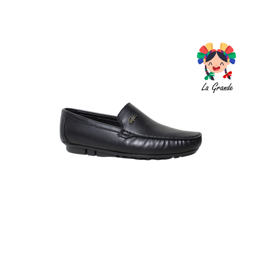 110 BOGA Negro Zapato Mocasin para Caballero