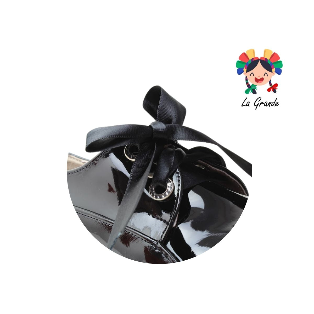 110 MIG NACEREM Negro Charol Zapato Escolar para Dama