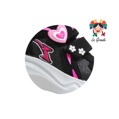 110 PEQUES Negro Fucsia Casual para Bebe