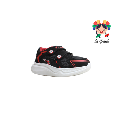110 PEQUES Negro Rojo Casual para Bebe y Niño