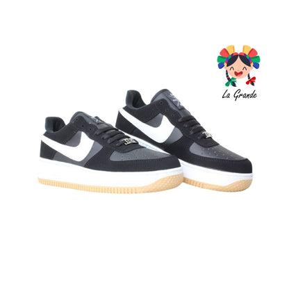 110 SNIK Negro Liga Nobuck Tenis Casual para Dama y Joven
