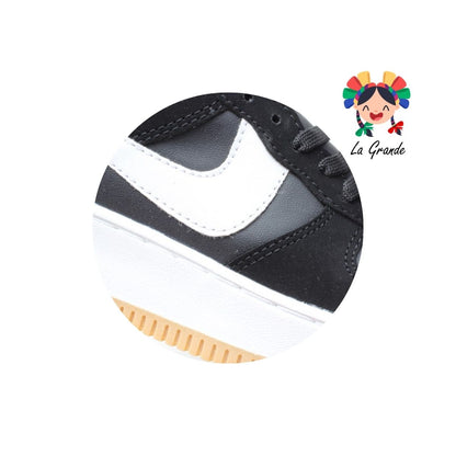 110 SNIK Negro Liga Nobuck Tenis Casual para Dama y Joven