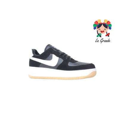 110 SNIK Negro Liga Nobuck Tenis Casual para Dama y Joven