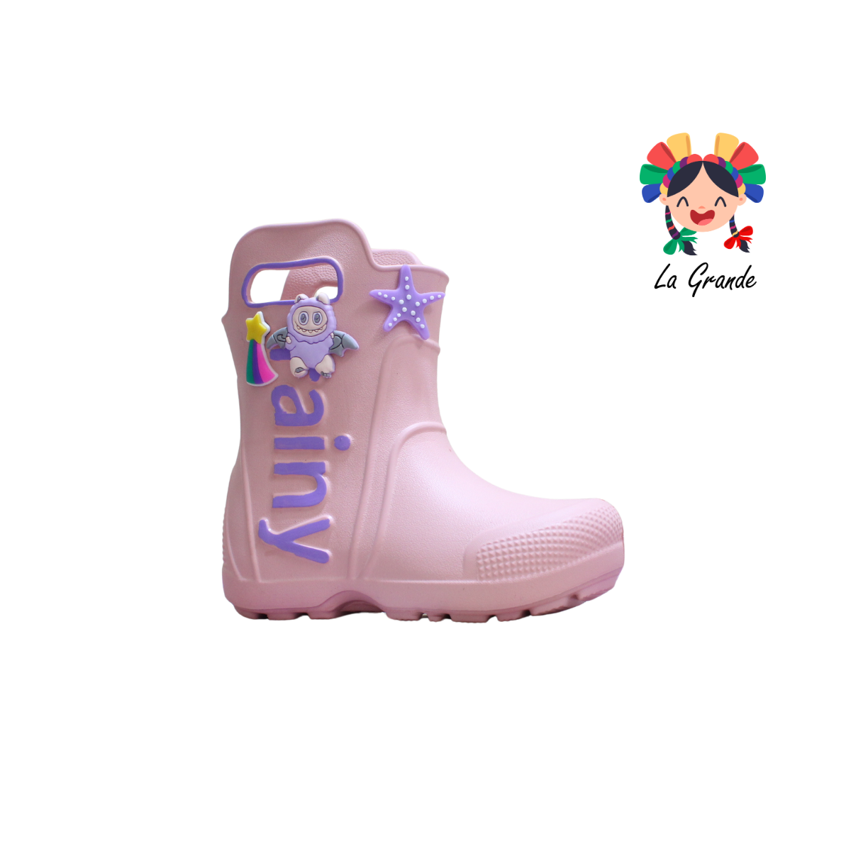 CX-0159 NEHK Multicolor Bota De Hule para Niña y Niño