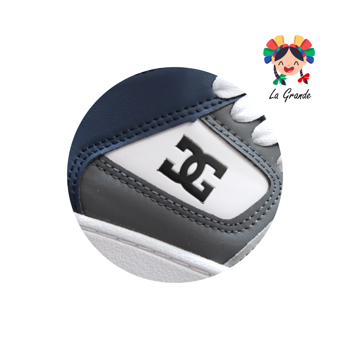 850 GMC Gris Oxf Mno Tenis Casual para Niño