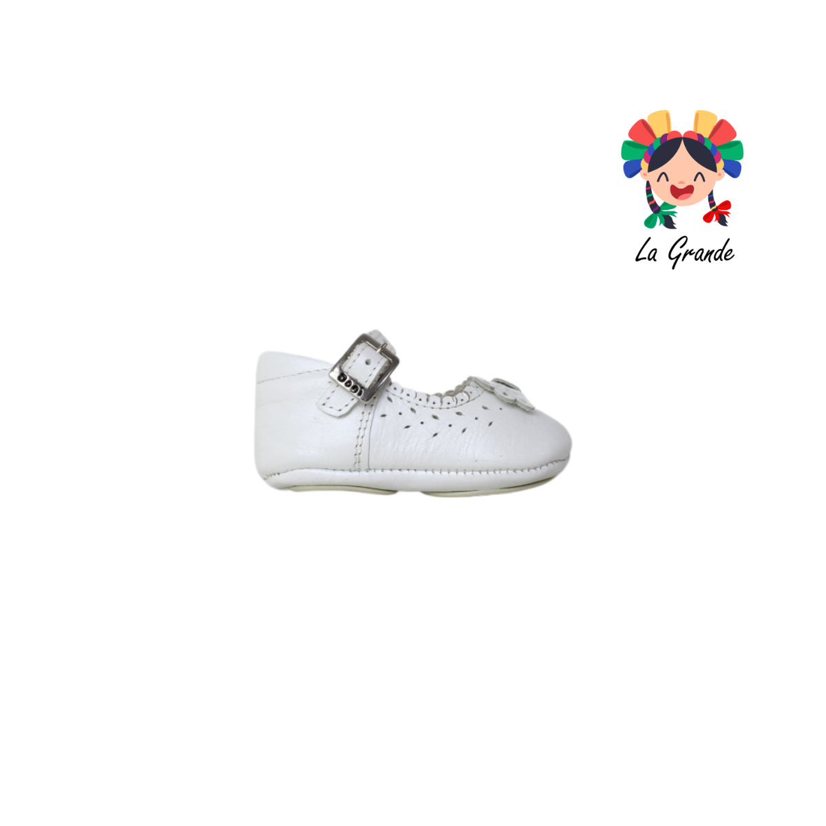 1122 DOGI Blanco Piel Zapato Casual para Bebé