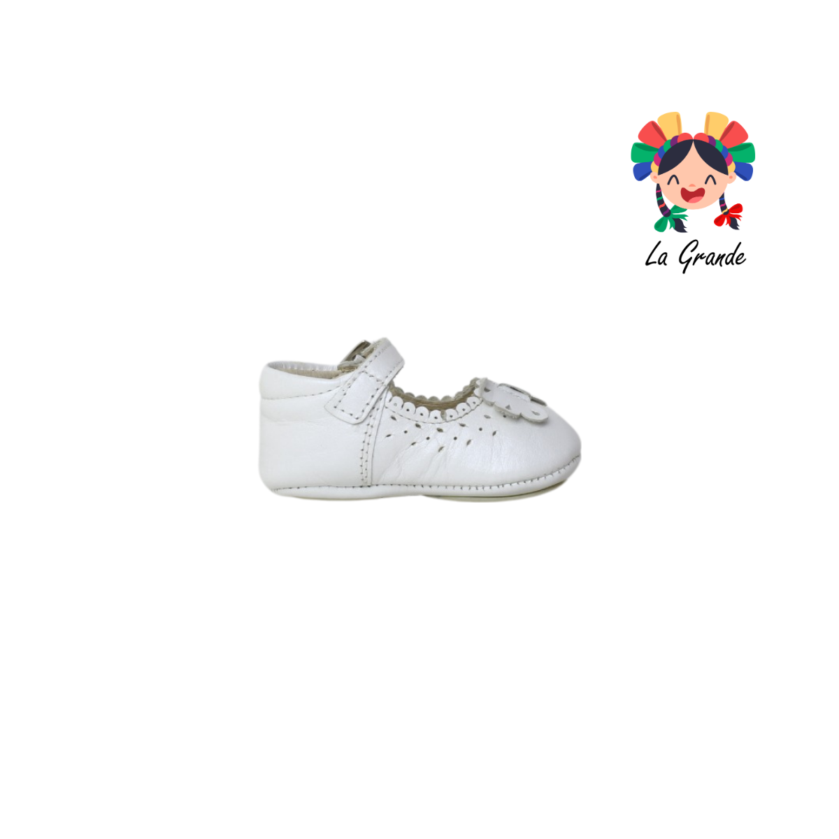 1122 DOGI Blanco Piel Zapato Casual para Bebé