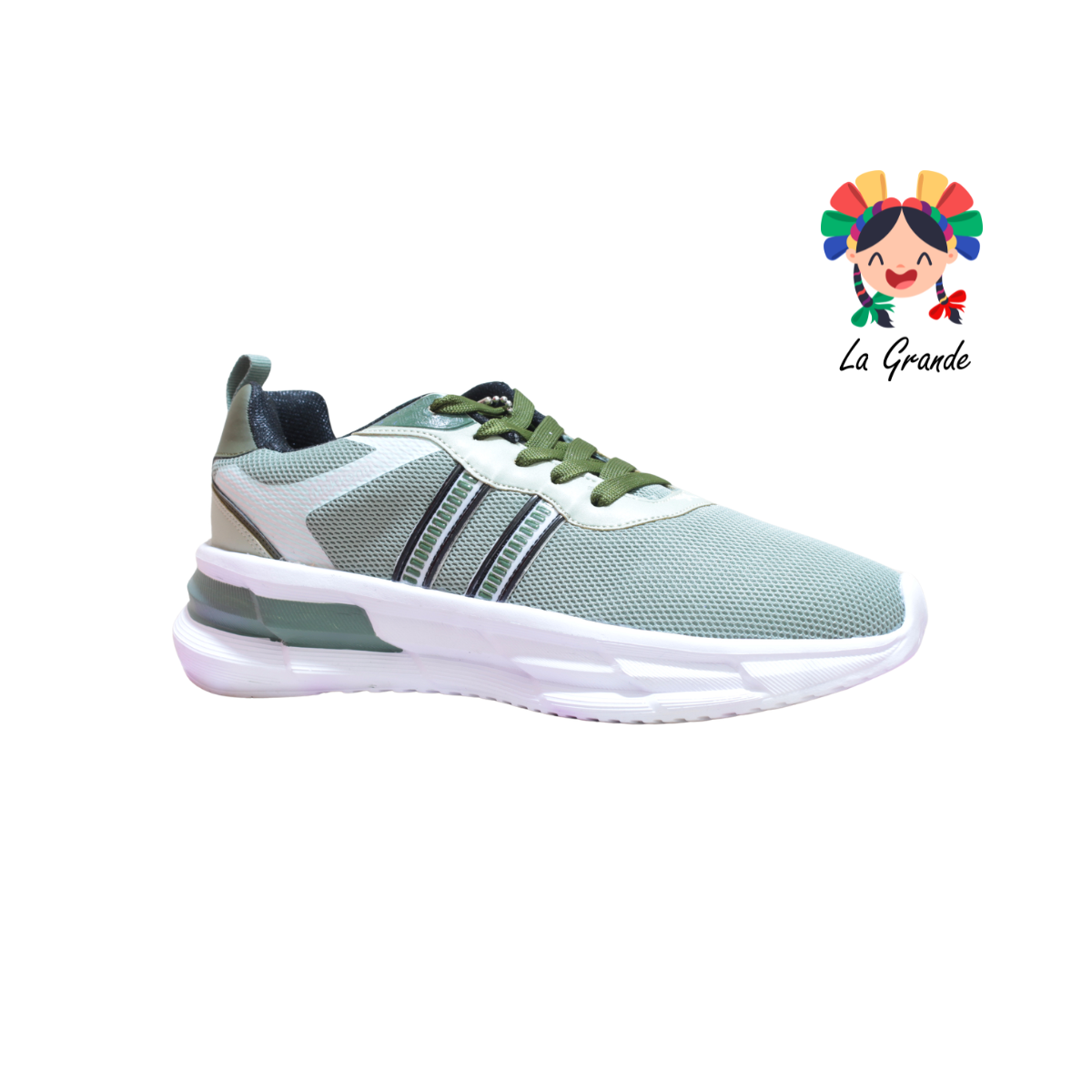7365 MAKKENA Verde Olivo Tenis Deportivo para Caballero