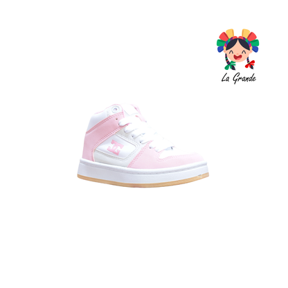 850 GMC Rosa Bco Late Tenis Casual para Niña