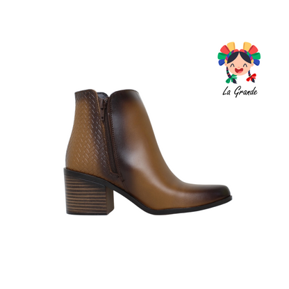 113 LEOPATRIA Miel Bota Casual para Dama