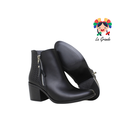 113 LEOPATRIA Negro Bota Casual para Dama
