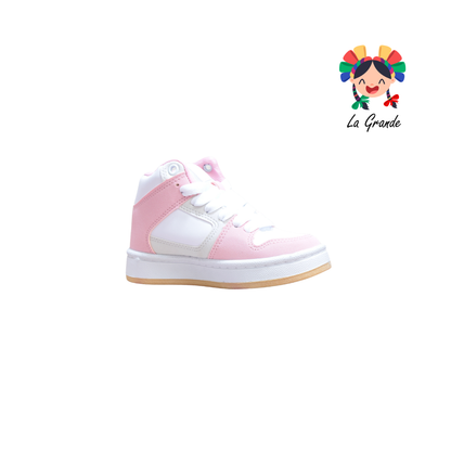 850 GMC Rosa Bco Late Tenis Casual para Niña