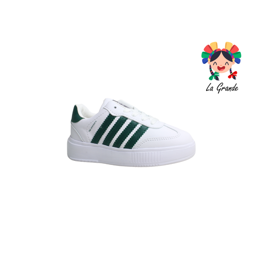 1929 ROJO ARANDANO Bco Vde Bosque Tenis Casual para Niña, Niño, Dama y Joven