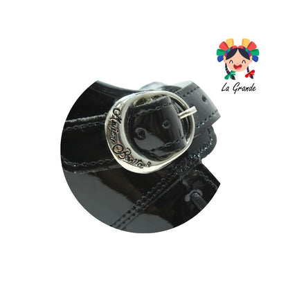 1144 MUJER BONITA Negro Charol Zapato Escolar para Niña y Dama