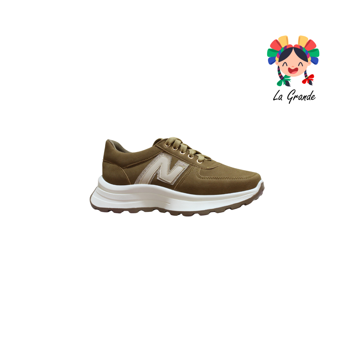 909 WILDCAT Camel Tenis Casual para Dama