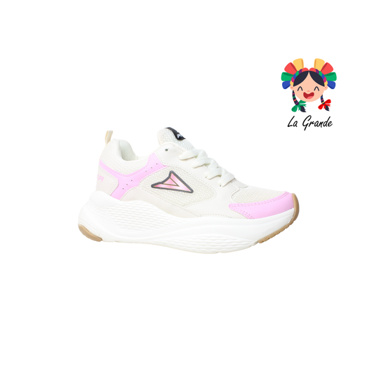 096 PRISMA Latte Rosa Tenis Running para Dama