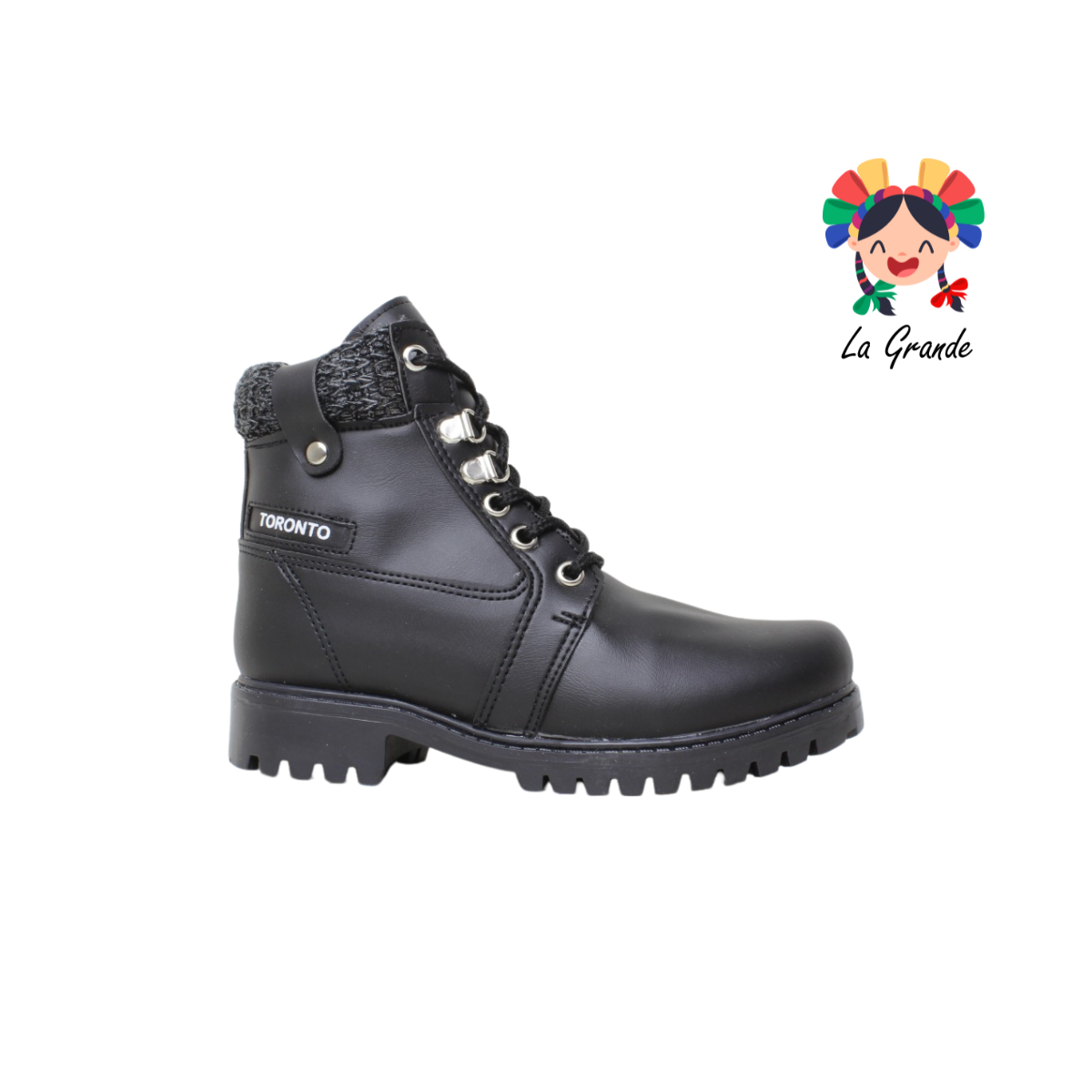 1150 TORONTO Negro Fresno Bota Casual para Dama