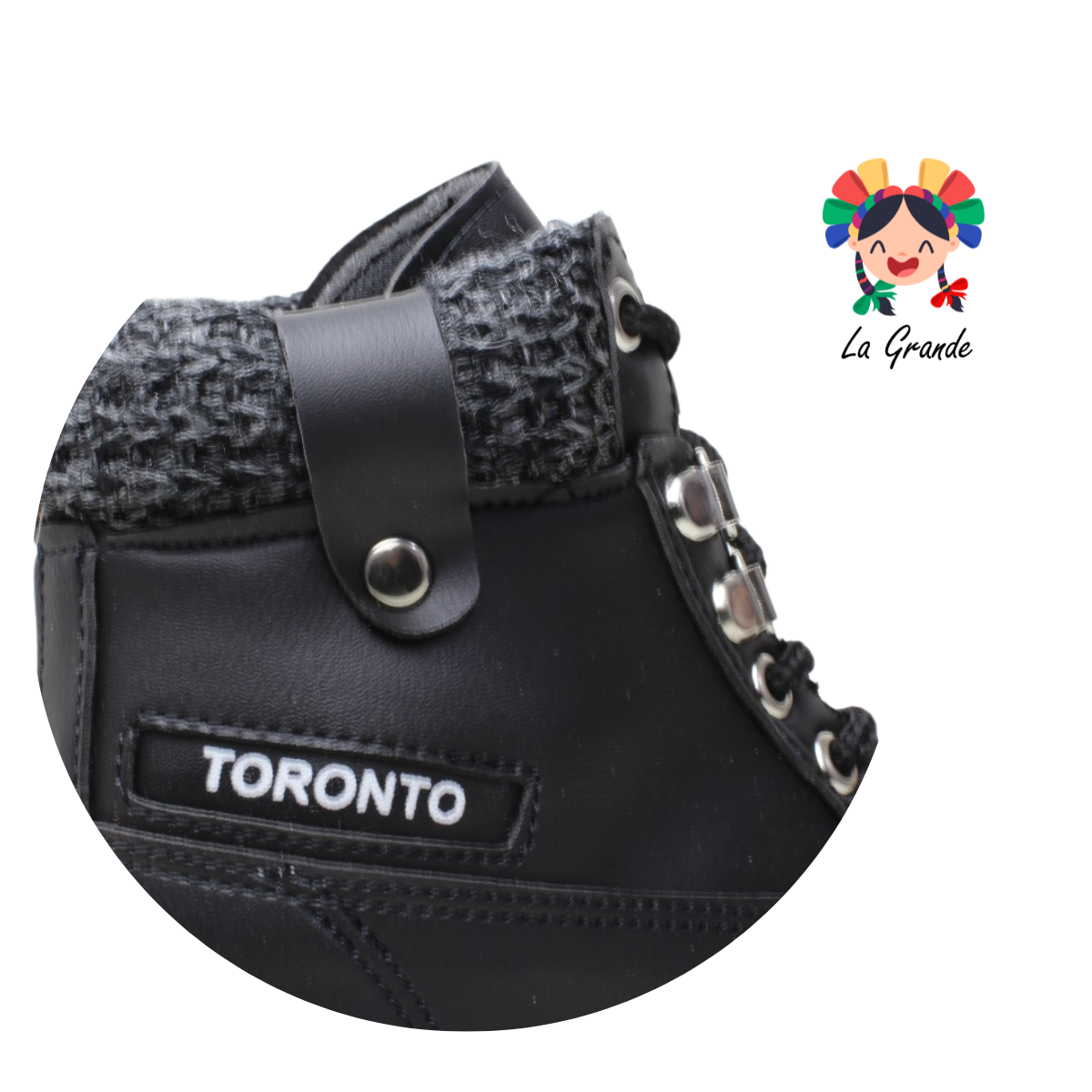 1150 TORONTO Negro Fresno Bota Casual para Dama