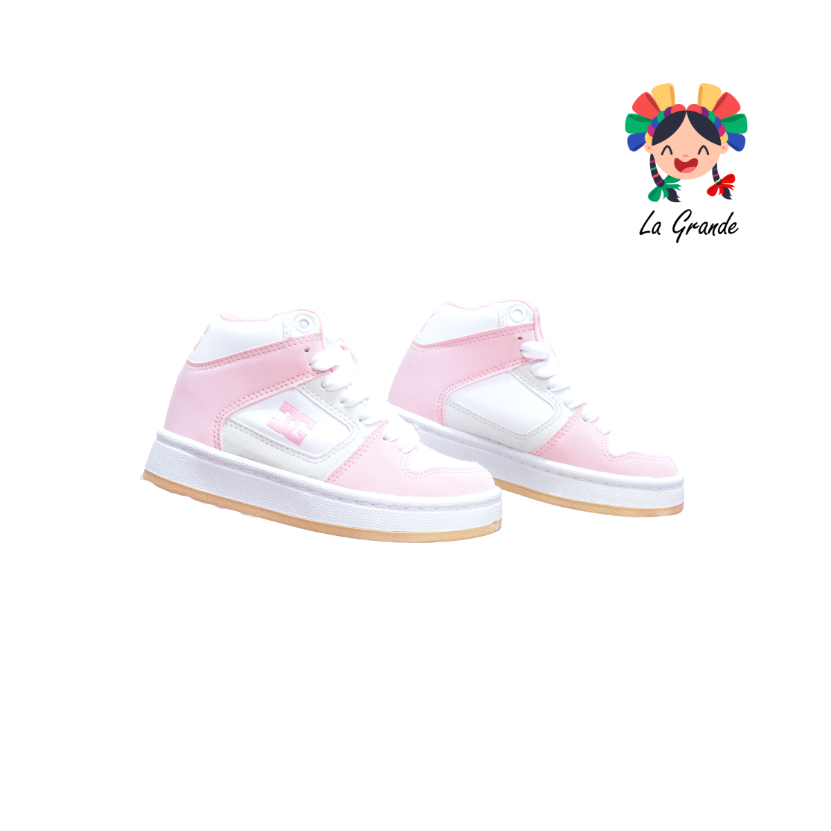 850 GMC Rosa Bco Late Tenis Casual para Niña