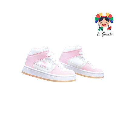 850 GMC Rosa Bco Late Tenis Casual para Niña