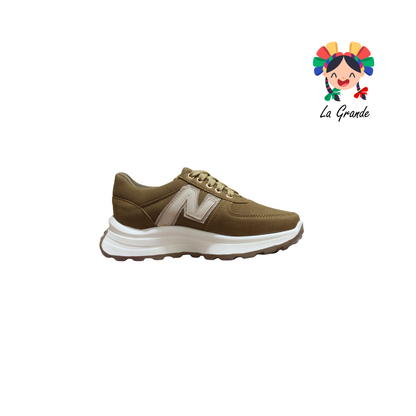 909 WILDCAT Camel Tenis Casual para Dama