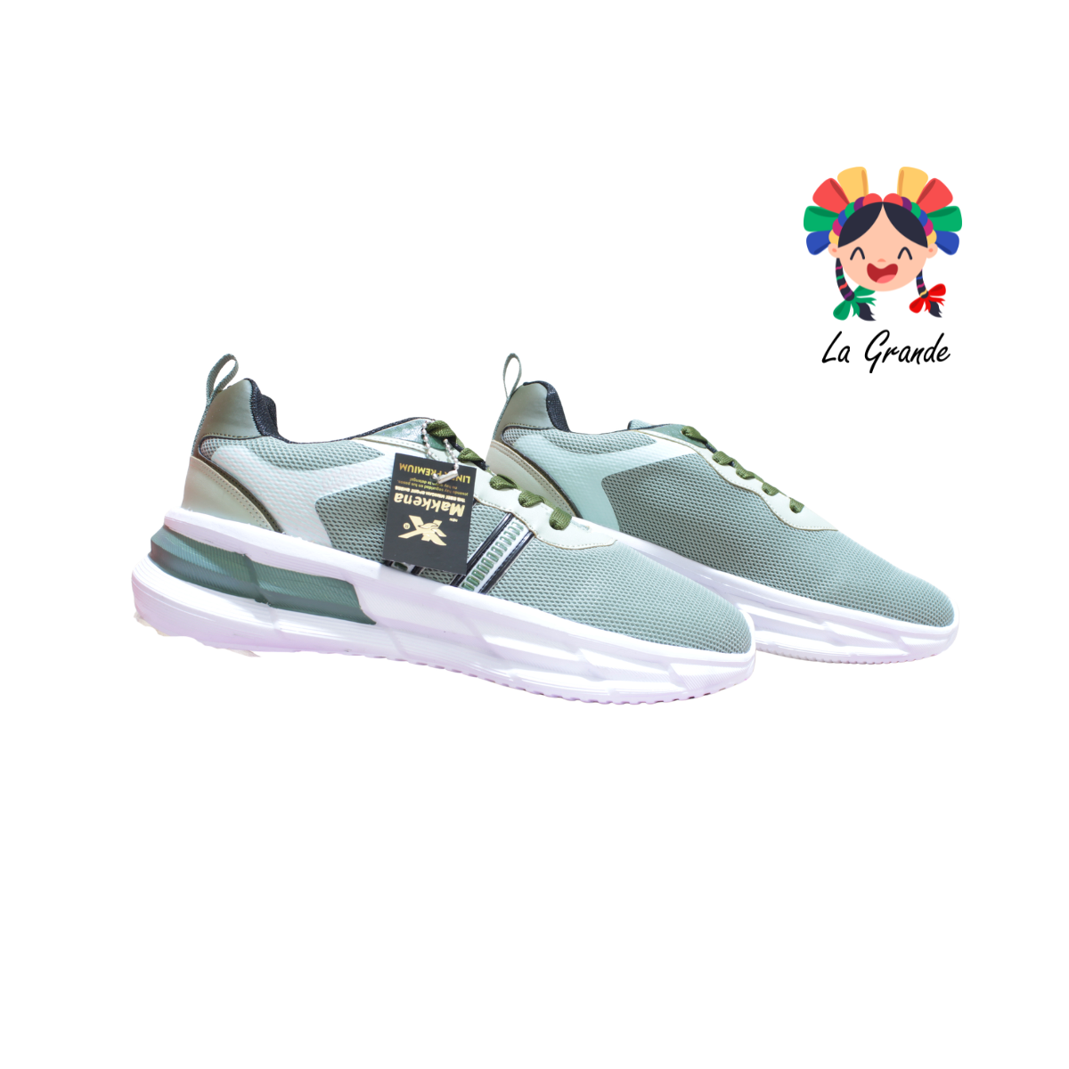 7365 MAKKENA Verde Olivo Tenis Deportivo para Caballero