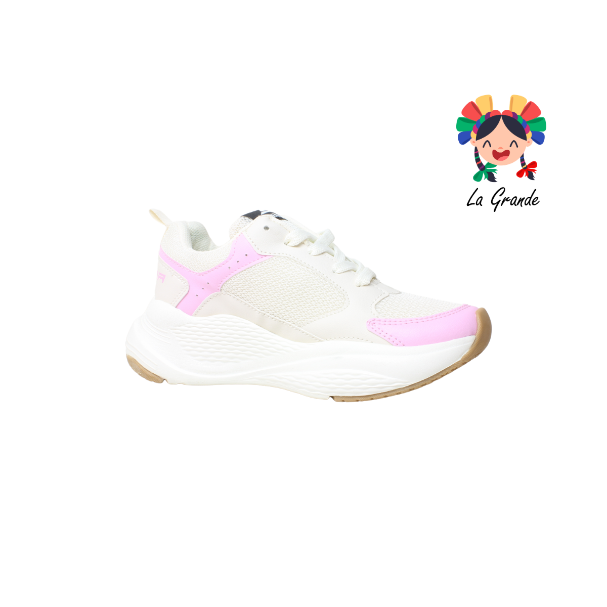 096 PRISMA Latte Rosa Tenis Deportivo para Dama