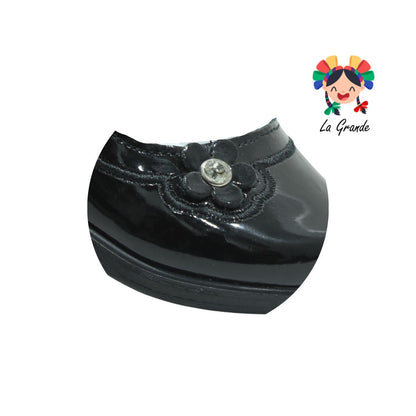 1166 MUJER BONITA Negro Charol Zapato Escolar para Niña