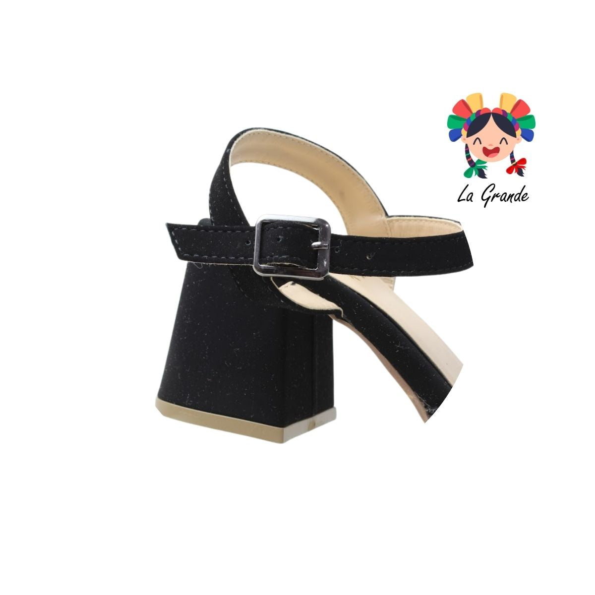 1169 KAROLINE Negro Nobuck Zapatilla con Pedrería para Dama