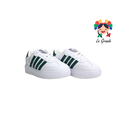 1929 ROJO ARANDANO Bco Vde Bosque Tenis Casual para Niña, Niño, Dama y Joven