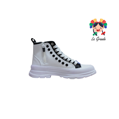 9H518101 LOTTO Blanco Negro Tenis Casual para Dama