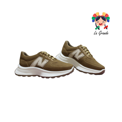 909 WILDCAT Camel Tenis Casual para Dama