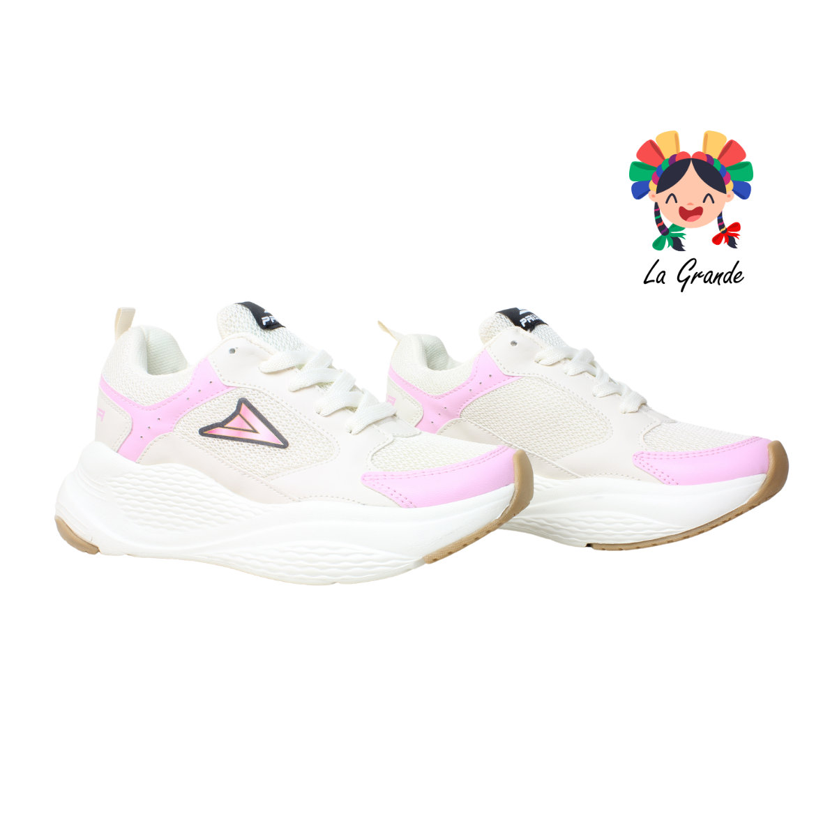 096 PRISMA Latte Rosa Tenis Deportivo para Dama
