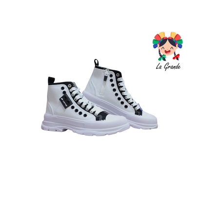 9H518101 LOTTO Blanco Negro Tenis Casual para Dama