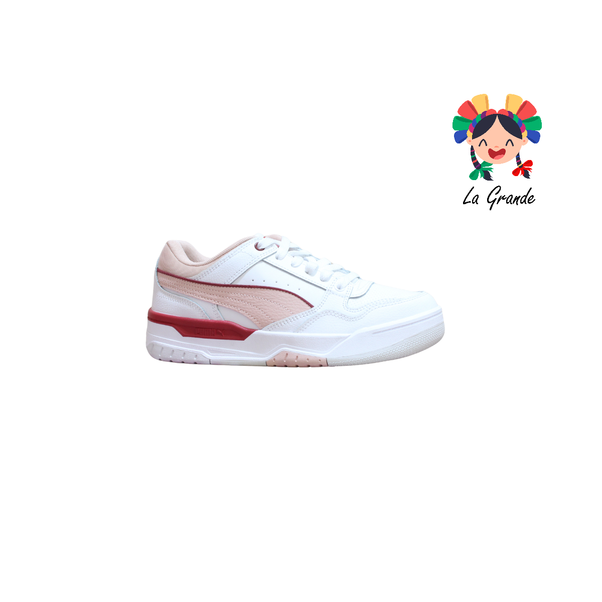 REBOUND RETRO PM Bco Rosa Gris Tenis Casual Importado Original Para Dama