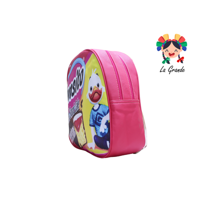 017 GANSITO LUCCIANA Mochila Rojo Amarillo Casual para Dama