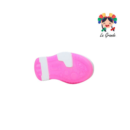 12000 FIRST Bco Bco Rosa Sint Tenis Escolar para Niña