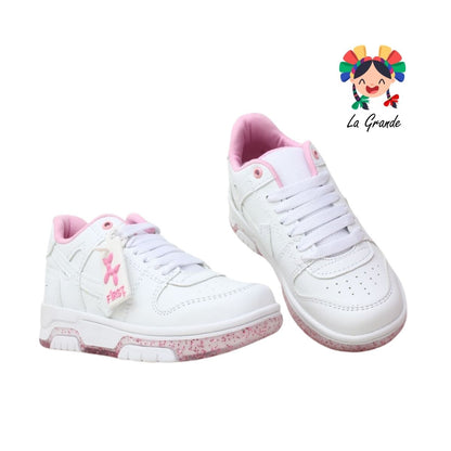 12000 FIRST Bco Rosa Bco Sint Tenis Casual para Bebé y Niña