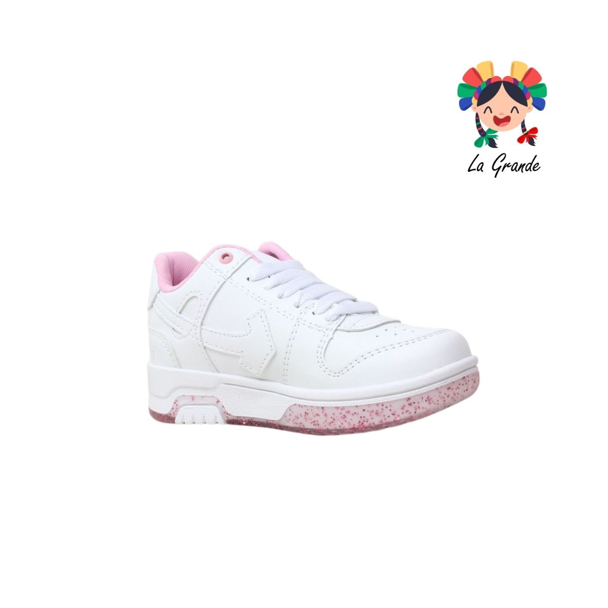 12000 FIRST Bco Rosa Bco Sint Tenis Casual para Bebé y Niña