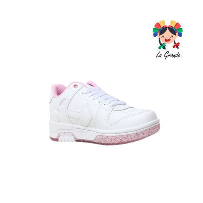 12000 FIRST Bco Rosa Bco Sint Tenis Casual para Bebé y Niña