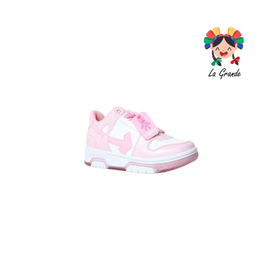 12000 FIRST Blanco Rosa Sint Tenis Casual para Niña