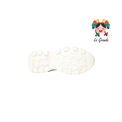 12066 DADDY Latte Mno Rosa Tenis Casual para Dama
