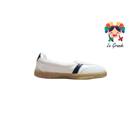 12090 DADDY Latte Negro Casual Tenis para Dama