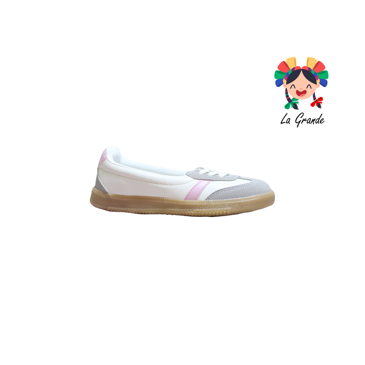 12090 DADDY Latte Rosa Casual Tenis para Dama