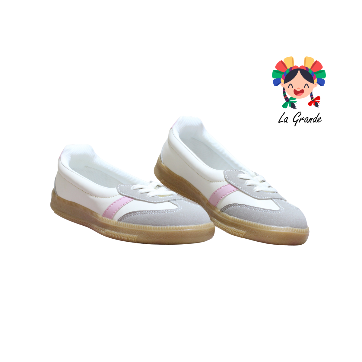 12090 DADDY Latte Rosa Casual Tenis para Dama