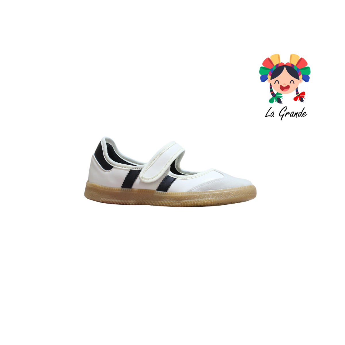 12099 DADDY Latte Negro Casual Tenis para Dama